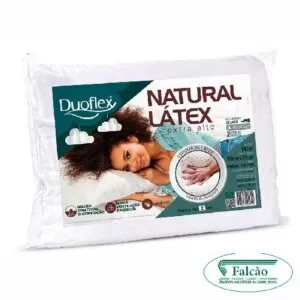 TRAVESSEIRO NATURAL LÁTEX EXTRA ALTO 18CM