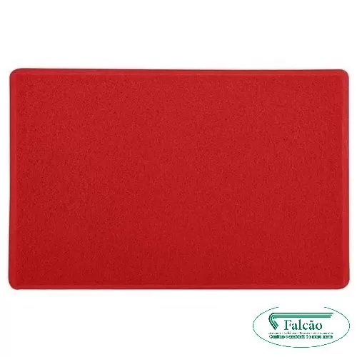 Tapete Vinil Vermelho 60x40